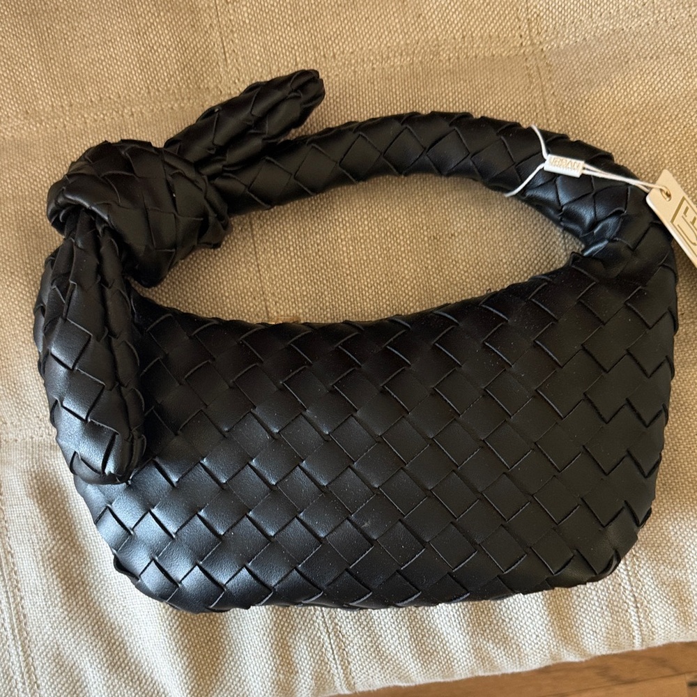 NWT Black Woven Purse